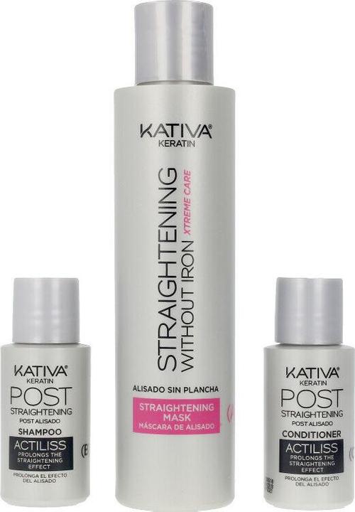 Immagine prodotto Kativa Trattamento lisciante per capelli Keratin Xtreme Care 3 pezzi (Set per la cura dei capelli)