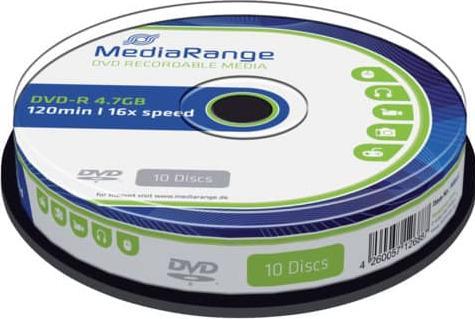 Produktbild MediaRange MR452 - DVD-R 16x, Cake10 (10 x)