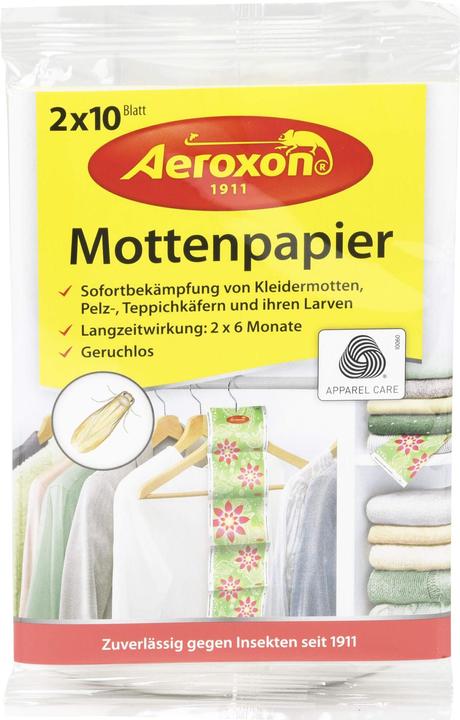 Actual product image Aeroxon Moth paper 10 pieces