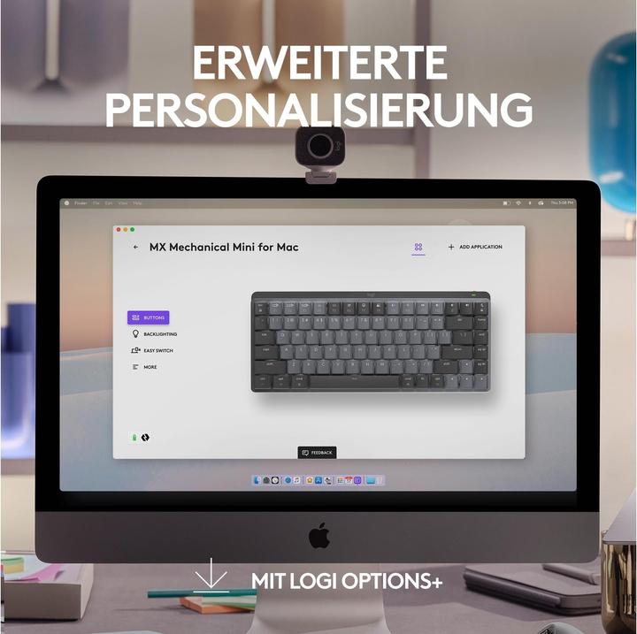 Actual product image Logitech MX Mechanical Mini for Mac (CH, Wireless)