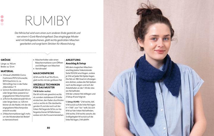 Produktbild Mini-Tücher - Maxi-Chic | Stricken mit @maschenfein (Deutsch, Sandra Groll, Marisa Nöldeke, Lisa Kirchhoff, 2025)