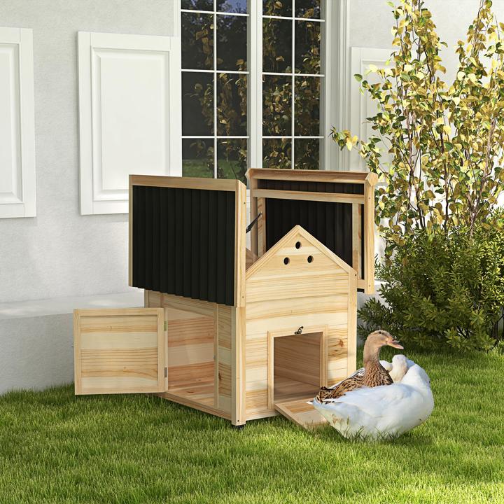 Produktbild PawHut Entenhaus mit Abnehmbarem Boden