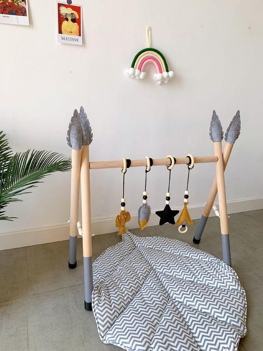 Image du produit Nelaroom Gymnase en bois pour bébé - Cactus Tipi