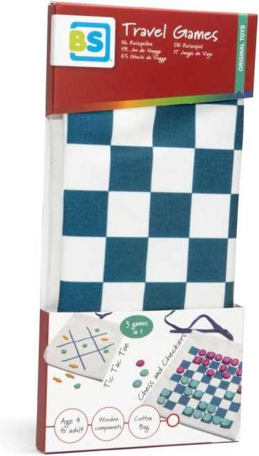 Actual product image BS Travel Checkers / Chess