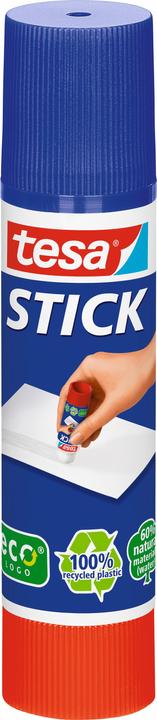 Actual product image tesa ecoLogo glue stick, odourless glue stick for paper / cardboard