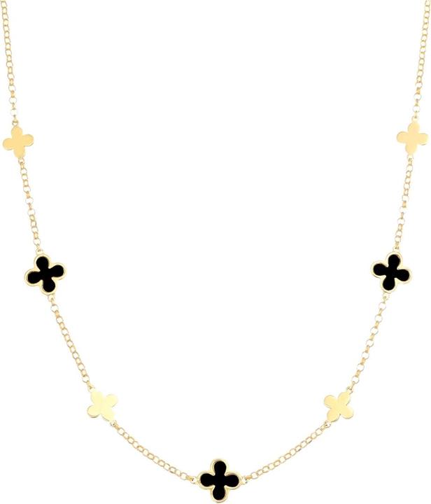 Amen Mother of Pearl Flowers Halskette (Silber 925)