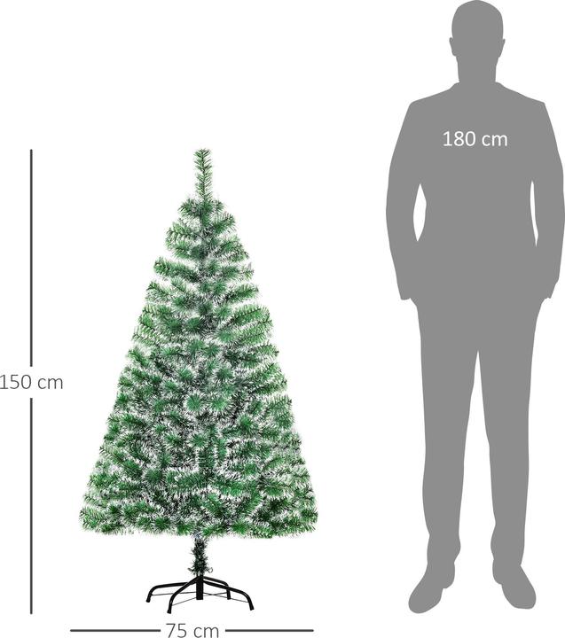 Produktbild Homcom Künstlicher Weihnachtsbaum mit Metallständer (150 cm)