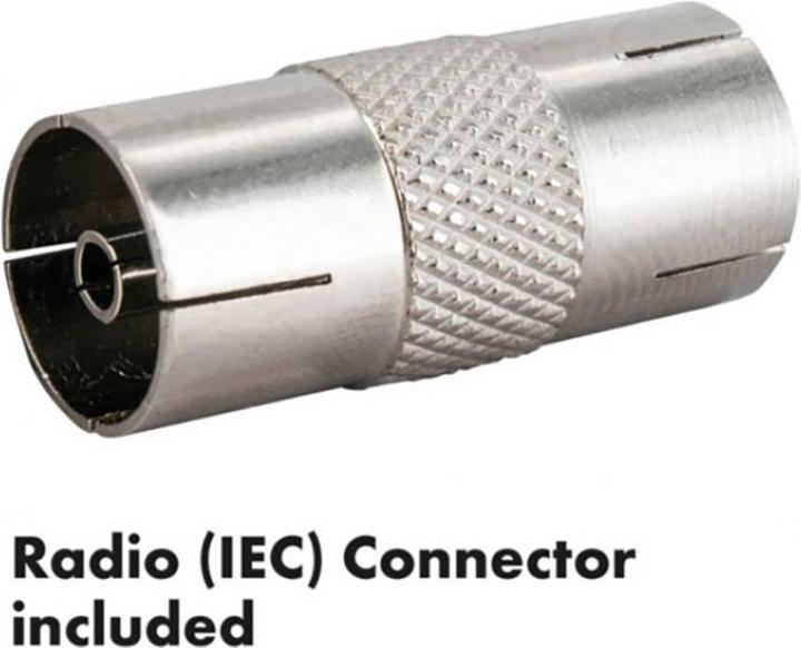 Actual product image Schwaiger DTA4000 011 - Outdoor - White - 8.5 m - 36 dB - Dual Polarization - DVB-T,DVB-T2 (Flat antenna, 36 dB, DVB-T / -T2)