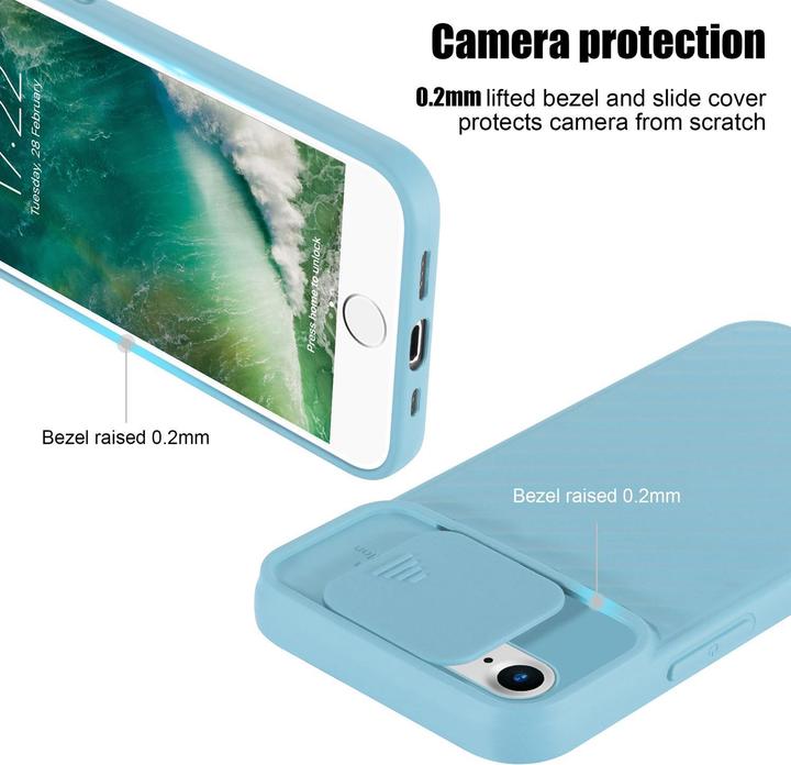 Produktbild Cadorabo TPU Cover mit Kamera Schutz (Apple iPhone 7, Apple iPhone SE (2nd Gen))