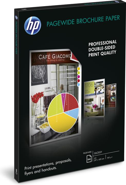 Produktbild HP PageWide Papier (160 g/m², 100 x, A3)