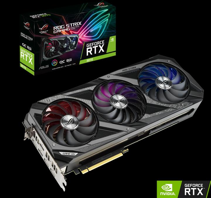 Image du produit ASUS GeForce ROG STRIX RTX 3070 O8G-GAMING (8 Go)