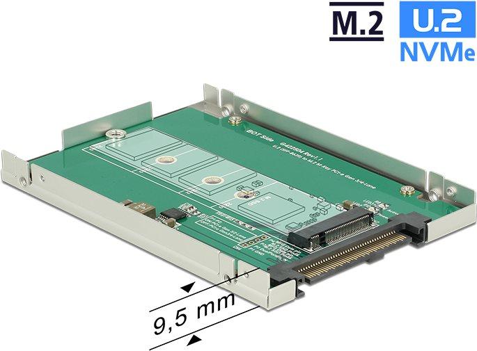 Produktbild Delock M.2 zu U.2 Gehäuse 2.5" 9.5mm