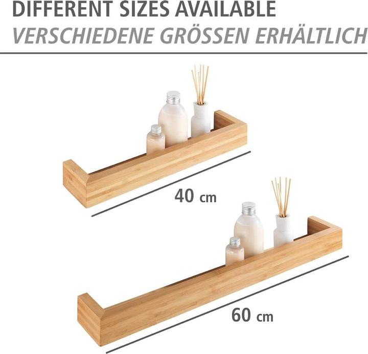 Image du produit Wenko Tablette murale Bambusa 60 cm