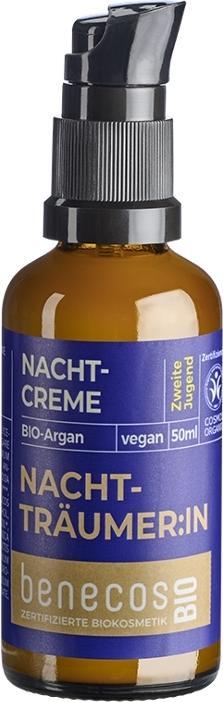 Benecos Nachtcreme Argan NACHTTRÄUMER:IN (50 ml, Nachtcreme)