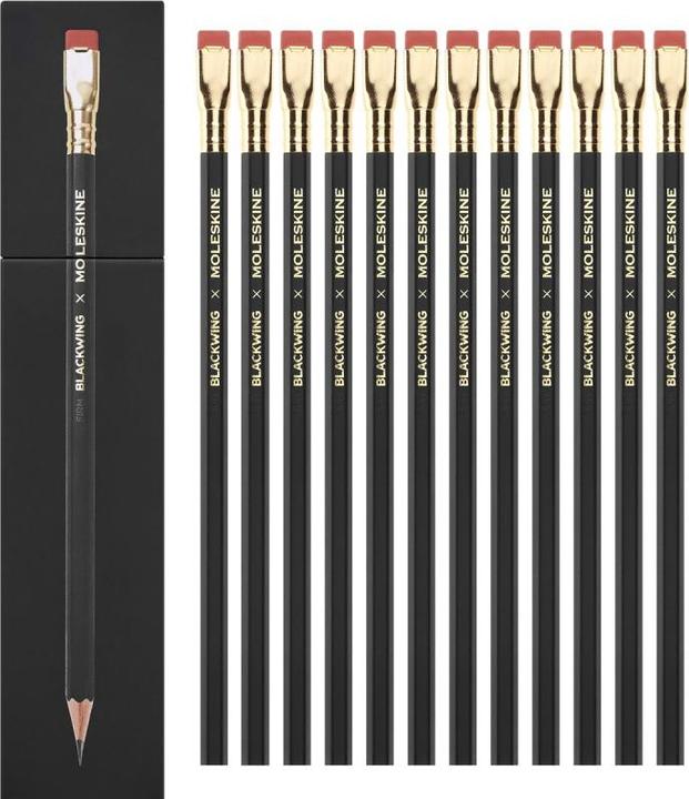 Actual product image Moleskine BLACKWING X M 12Pins Hard (Hard, 1 x)