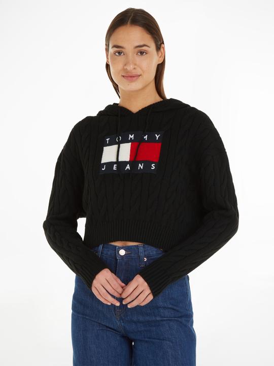 Immagine prodotto Tommy Hilfiger Felpa con cappuccio Tjw Centre Flag Cable per donna (M)