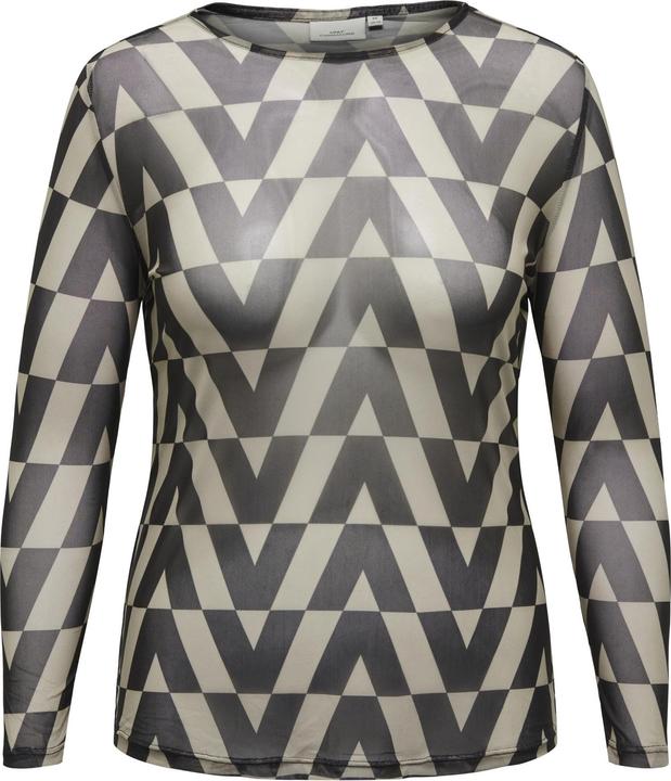 Produktbild Only Curvy Mesh Oberteil mit langen Ärmeln (M)