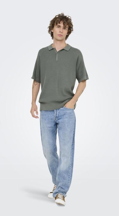 Produktbild Only & Sons ONSJAMES Gestricktes Poloshirt Polo (XXL)