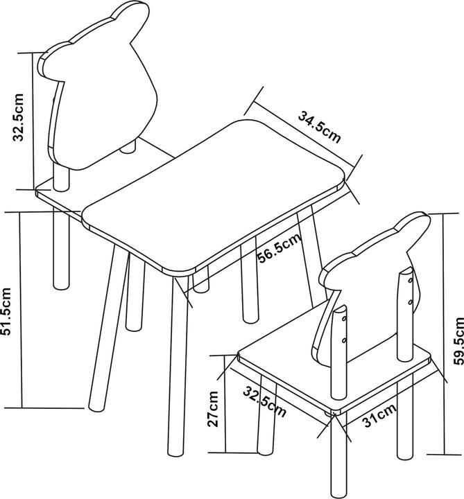 Actual product image En.Casa Brønnøy (Child seating group)