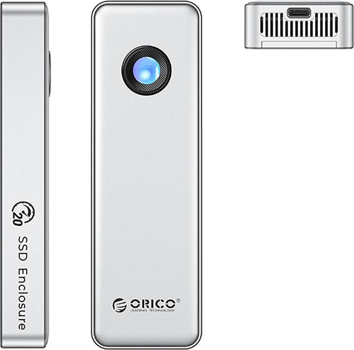 Productafbeelding Orico Other Computer Accessory OUM2-G20 M.2 NVME USB-C 3.2 20Gb/s Disk Drive - Silver (M.2)