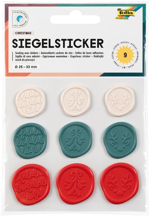 Actual product image Folia Siegel Sticker CHRISTMAS, 9 Stück