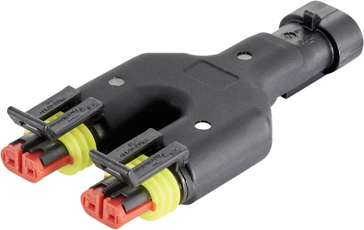 Actual product image Kalitec SuperSeal 2-pin Y-distributor 1.5 mm I car plug 2-way I waterproof dustproof IP69K I