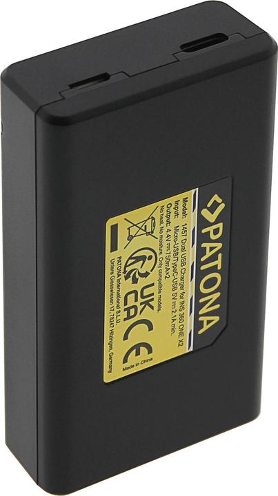 Immagine prodotto Patona Carica g. Doppia USB Insta 360 ONE X2 (Caricabatterie per fotocamere)