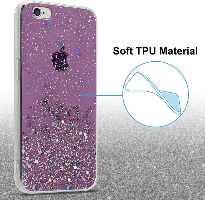 Image du produit Cadorabo Couverture TPU paillettes scintillantes (Apple iPhone 6 Plus)