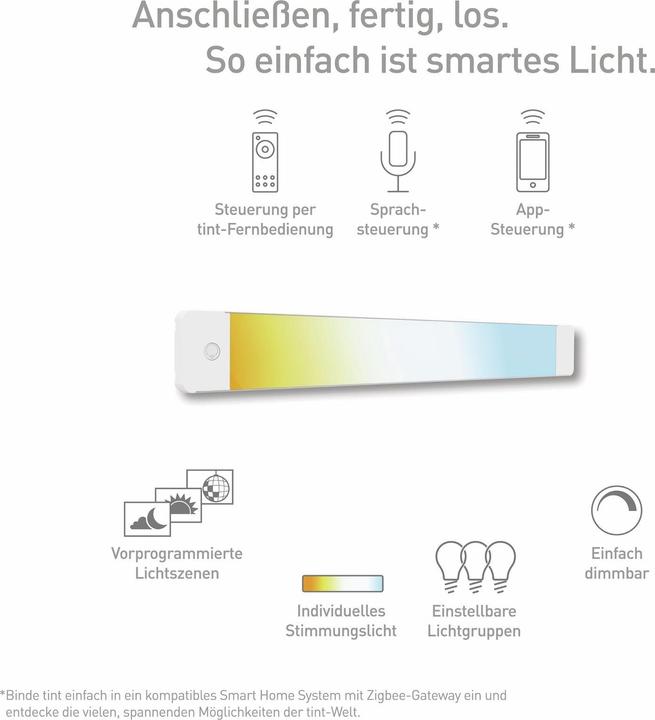 Productafbeelding Müller Licht Licht LED Onderkastarmatuur tint Verlichtingsmiddel 10 W Warm wit (500 lm)