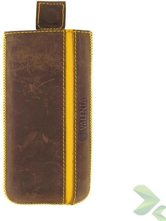 Produktbild Valenta Valencia Pocket Stripe Vintage Valentine – Redhead Samsung Galaxy S5, Sony Xperia Z und mehr (Braun) (Samsung Galaxy Ace, Nokia Lumia 1020, Sony Xperia M2, Nokia Lumia 930, Samsung Galaxy S5, Sony Xperia Z)