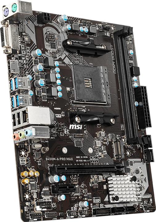 Actual product image MSI B450M-A Pro Max (AM4, AMD B450, mATX)