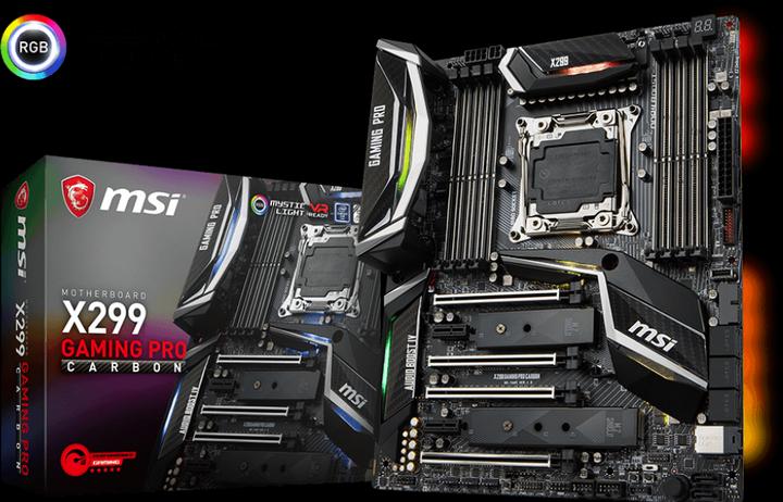 Produktbild MSI X299 Gaming Pro Carbon (LGA 2066, Intel X299, ATX)