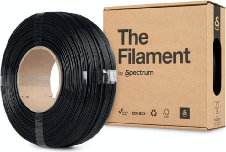 Actual product image The Filament ReFill PLA 1.75mm MIDNIGHT BLACK 1kg (PLA, 1.75 mm, 1000 g, Black)