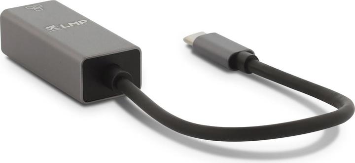 Image du produit LMP Adaptateur USB-C vers Gigabit Ethernet, gris (USB-C, RJ45 (1x))