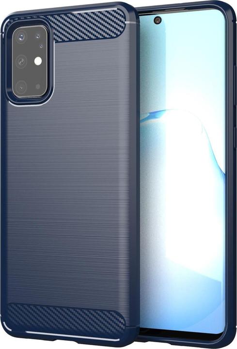 Produktbild Cadorabo TPU Ultra Slim carbon edelstahl Kombi Cover (Samsung Galaxy S20+)