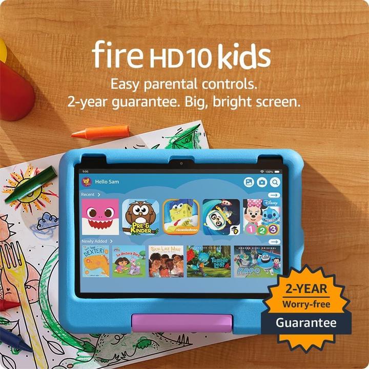 Image du produit Amazon Fire HD10 Kids 13 Gen (10.10", 32 Go, Bleu)