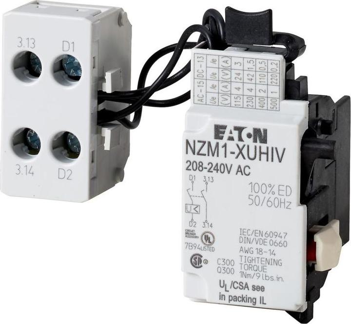 Produktbild Eaton Moeller) Unterspannungsauslöser NZM1-XUHIV208-240AC
