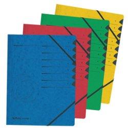 Produktbild Herlitz Ordnungsmappe easyorga, A4, Karton, 7 Fächer, blau Colorspan-Karton, 355 g-qm, innen schwarzer Manil (A4, 1 x)