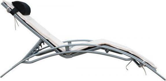 Immagine prodotto Outsunny Sedia a sdraio in alluminio (170 cm)