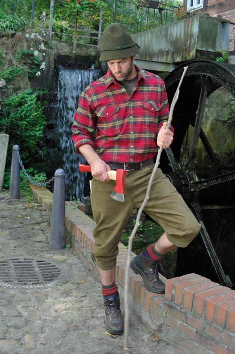 Produktbild La Chasse Schinderhannes-Trachtenhut Stopselhut Jagdhut Försterhut oliv & braun (56)