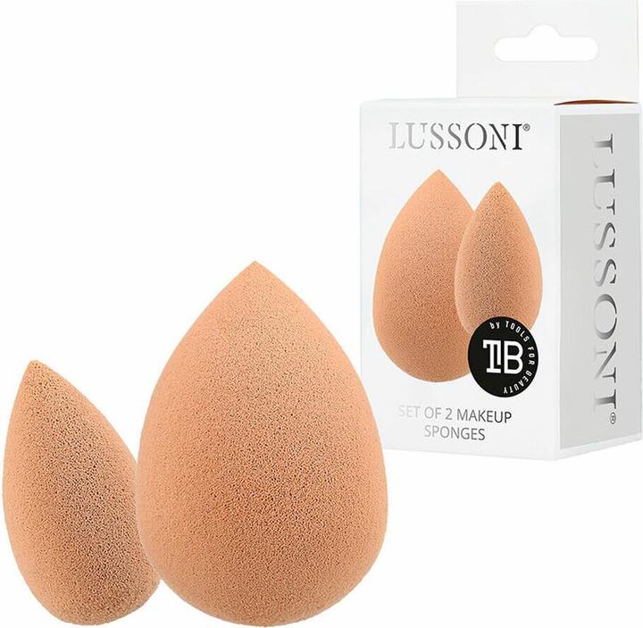 Actual product image Tools for Beauty T4B LUSSONI 2-piece make-up sponge set, blender sponges, skin colour