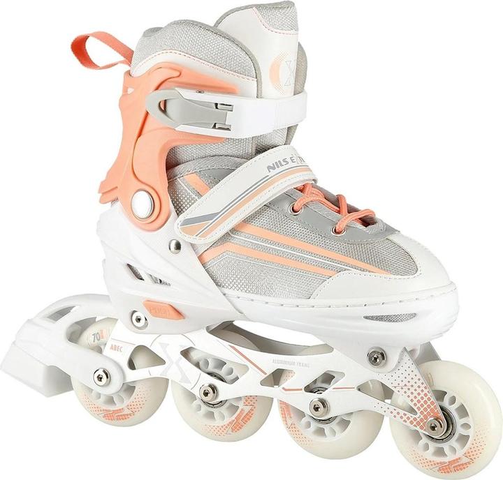 Nils NH18190 2in1 WEISS UND PINK GRÖSSE M. S(29-33) INLINE-SKATES MIT DIM. TUL. EISHOCKEY EXTREME (29, 30, 31, 32, 33)