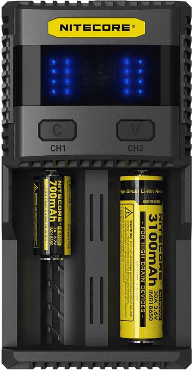 Produktbild Nitecore SC2 Schnelladegerät 3A (1 Stk., 14500, 16340, 18650, AAAA, AAA, AA, Ladegerät inkl. Akku)