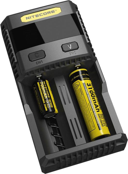 Produktbild Nitecore SC2 Schnelladegerät 3A (1 Stk., 14500, 16340, 18650, AAAA, AAA, AA, Ladegerät inkl. Akku)