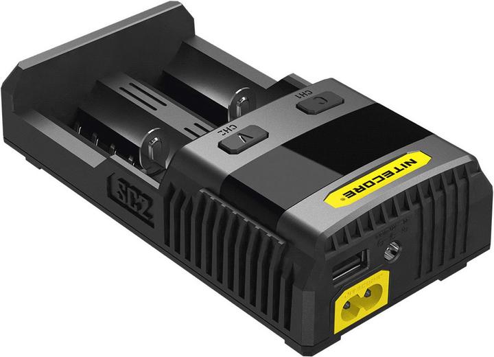 Produktbild Nitecore SC2 Schnelladegerät 3A (1 Stk., 14500, 16340, 18650, AAAA, AAA, AA, Ladegerät inkl. Akku)