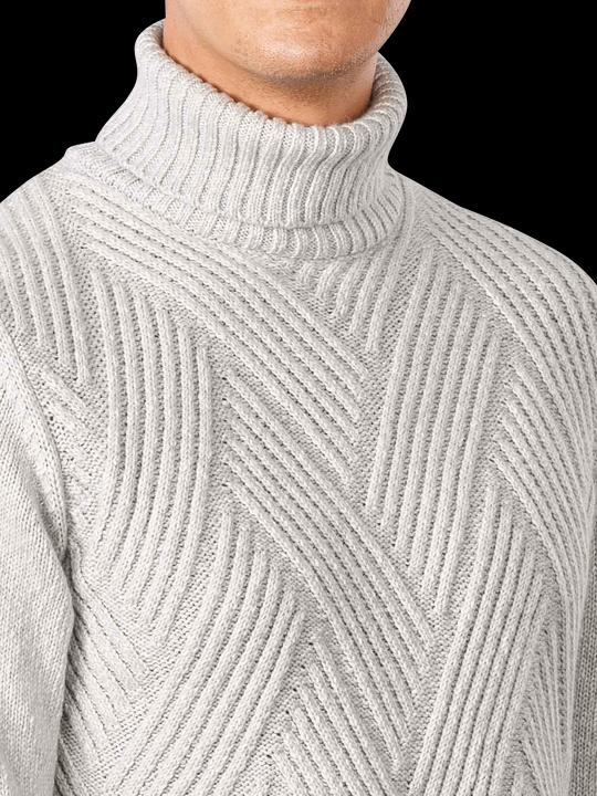 Immagine prodotto Cinque Turtle Neck Cithore Pullover Rib Knit Light Gray (S)