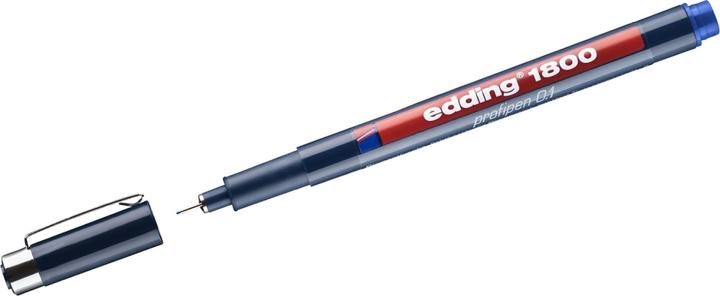Actual product image Edding Profipen 1800 Fiber Drawing Machine (Blue, 1 x)