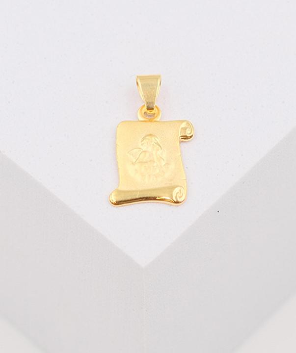 Image du produit Muau Angel pendentif yellow gold 750 scroll, 16x10mm (Or jaune 750/18K)