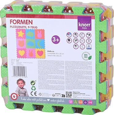 Produktbild Knorrtoys Puzzlematte - „Formen“ /9-tlg./30cm (30 x 30 x 30 cm)