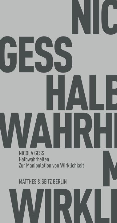Actual product image Halbwahrheiten (German, Nicola Gess, 2021)